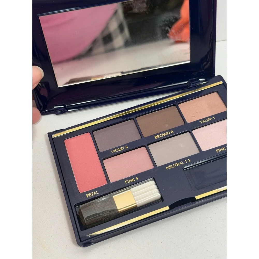 Estee Lauder Compact Disc‎ Eyeshadow Blush Palette Vintage 6 Shades BROKEN CASE